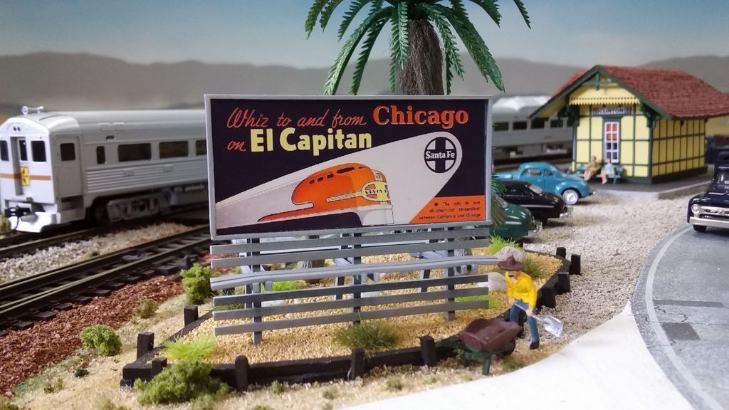 clinton_depot_billboard|Santa Fe Railway, Los Angeles Division