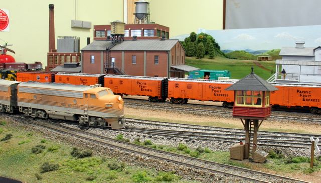 Waiting for clearance at the Tower on the HO Layout|Hills District MRC