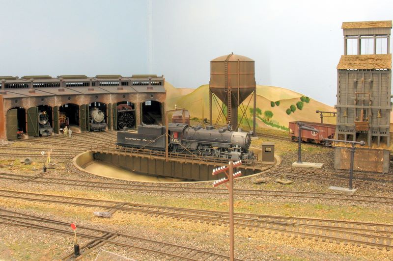 0-8-0 getting ready to take coal for the day – loco today is from NP.|Gerry Hopkins MMR